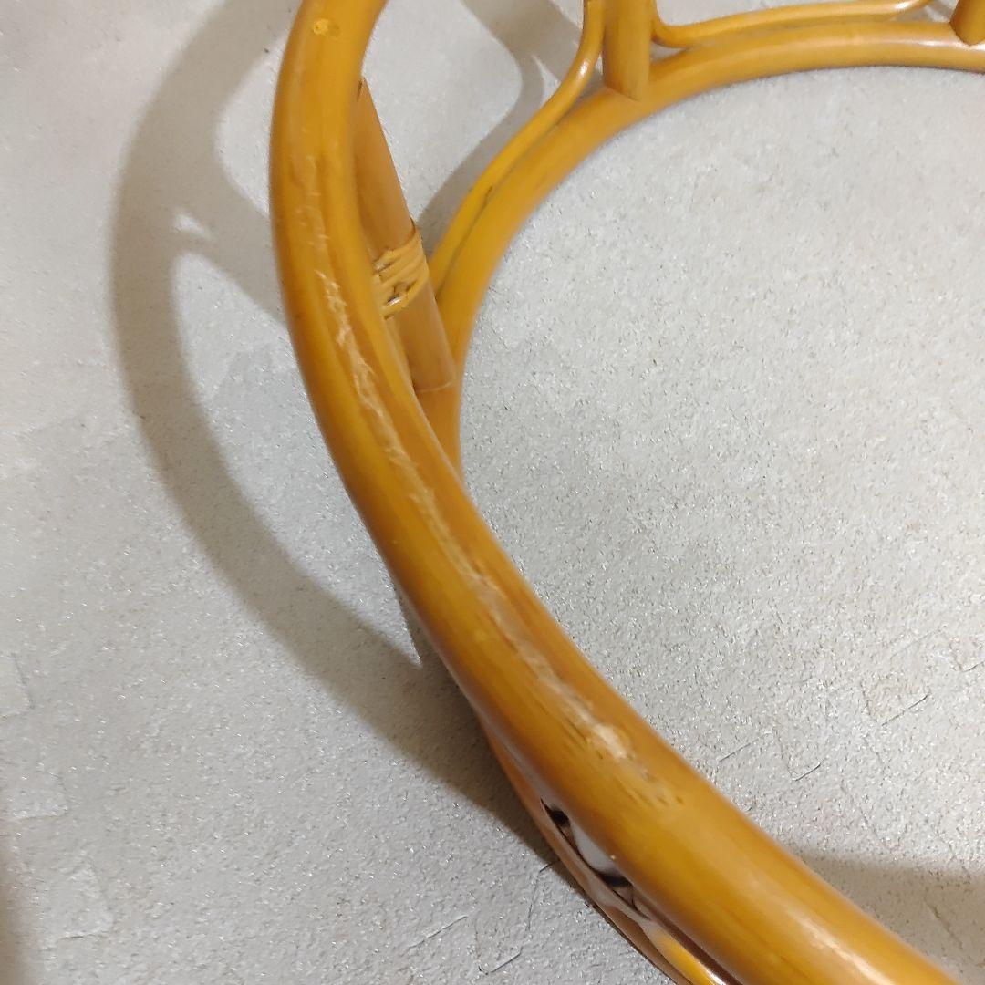 Nissen ニッセン パパサンチェア ラタン 籐製 台座付き クッション付き