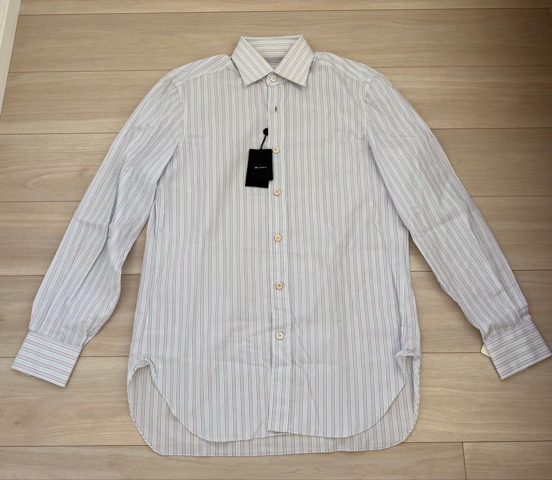 Kiton キートン　ストライプ シャツ 未使用タグ付き　15/38