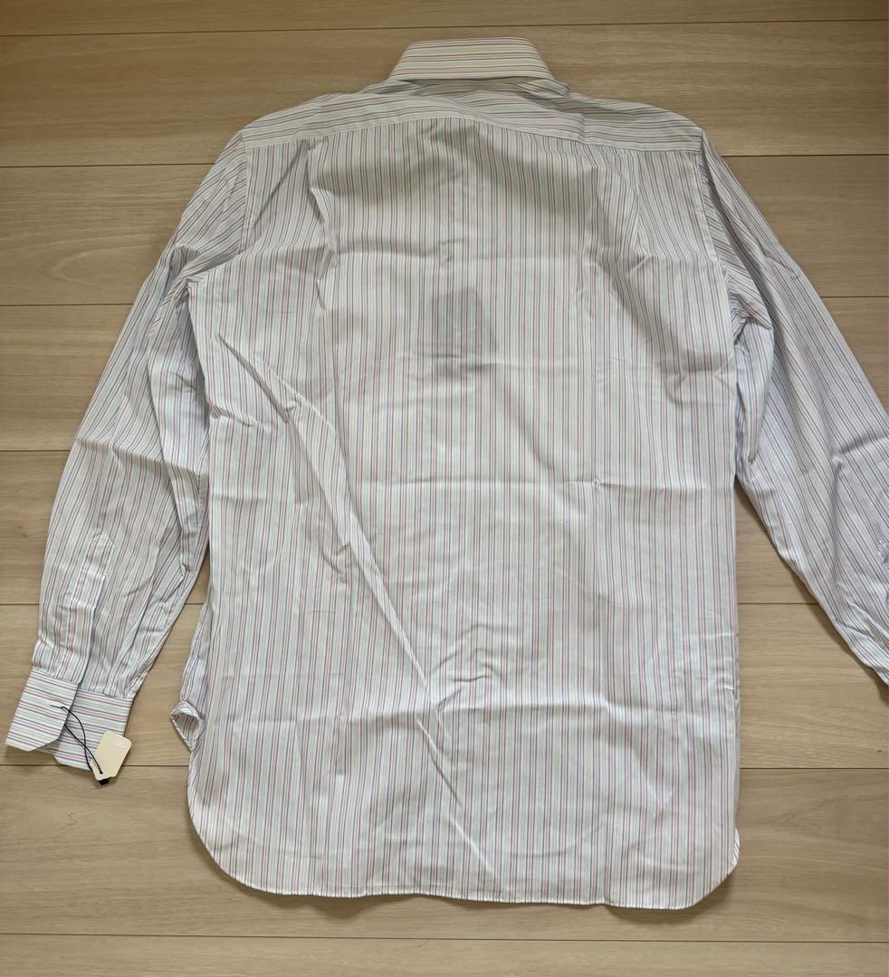 Kiton キートン　ストライプ シャツ 未使用タグ付き　15/38