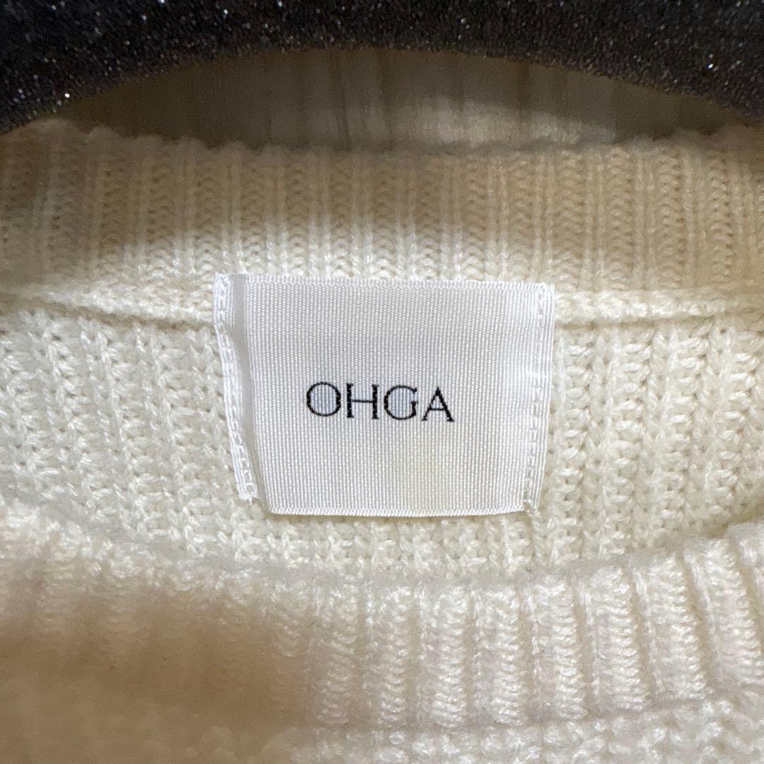 OHGA PEPLUM KNIT ペプラムニット