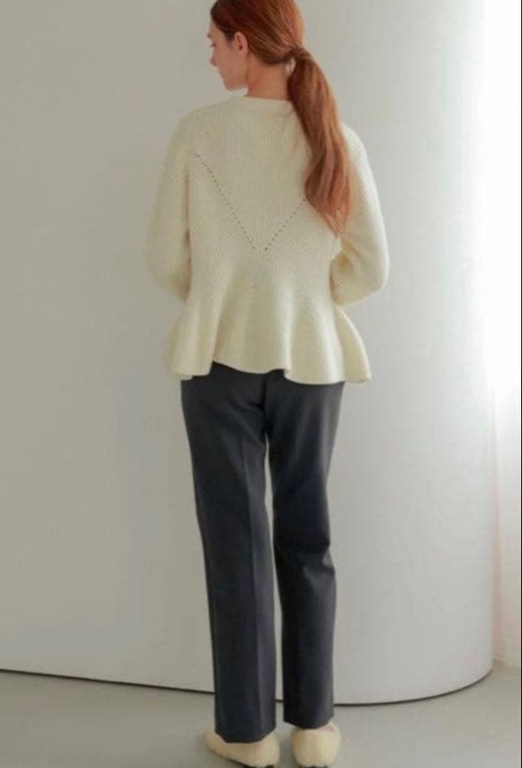 OHGA PEPLUM KNIT ペプラムニット