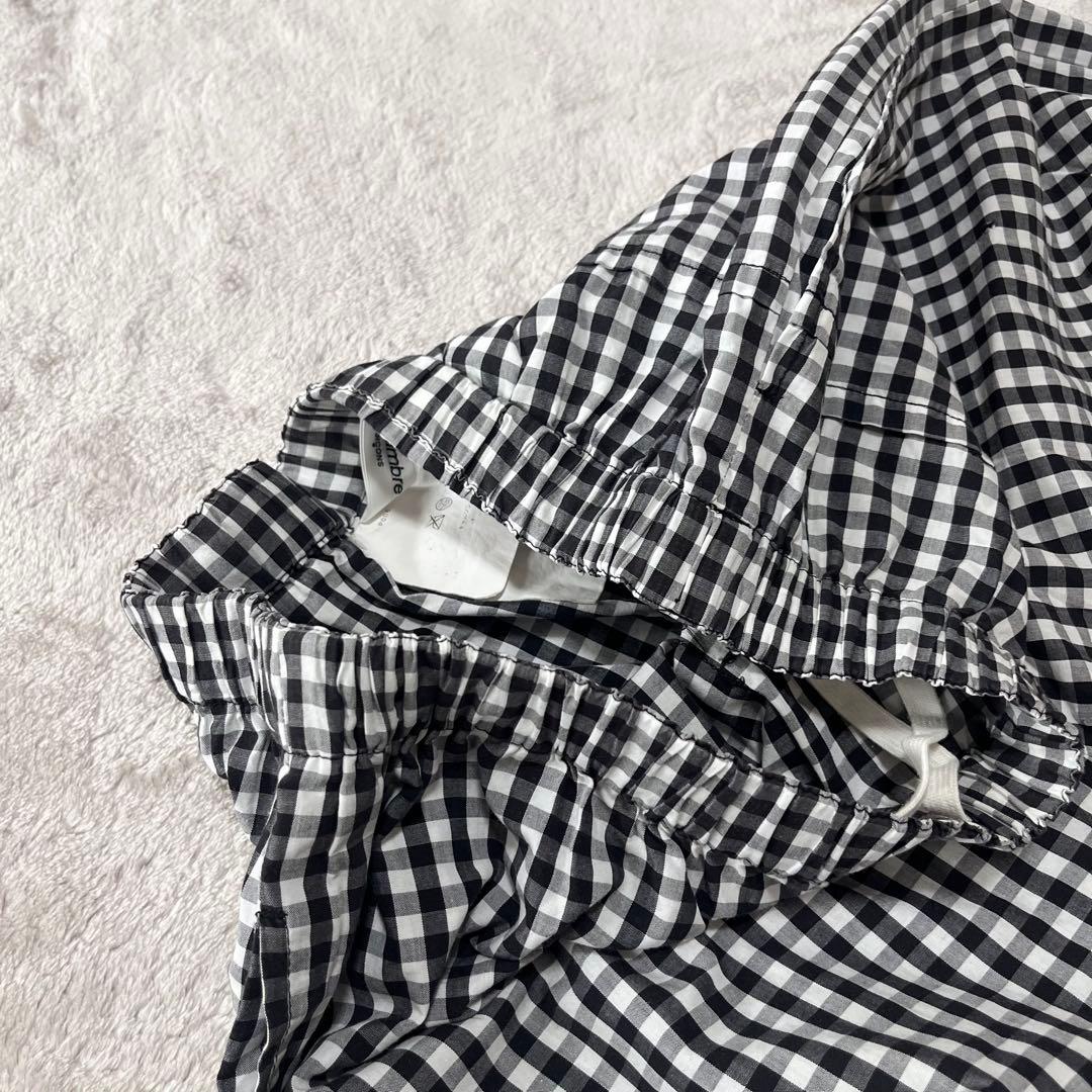 美品　コムデギャルソン　変形　ワイドパンツ　ガウチョパンツ　ギンガムチェック