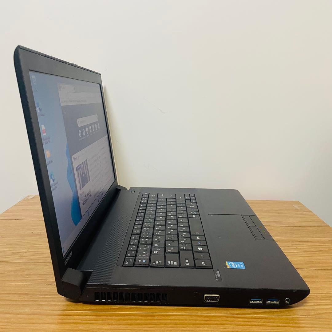 ブラックSSD東芝ノートパソコンWindows11オフィスDVD