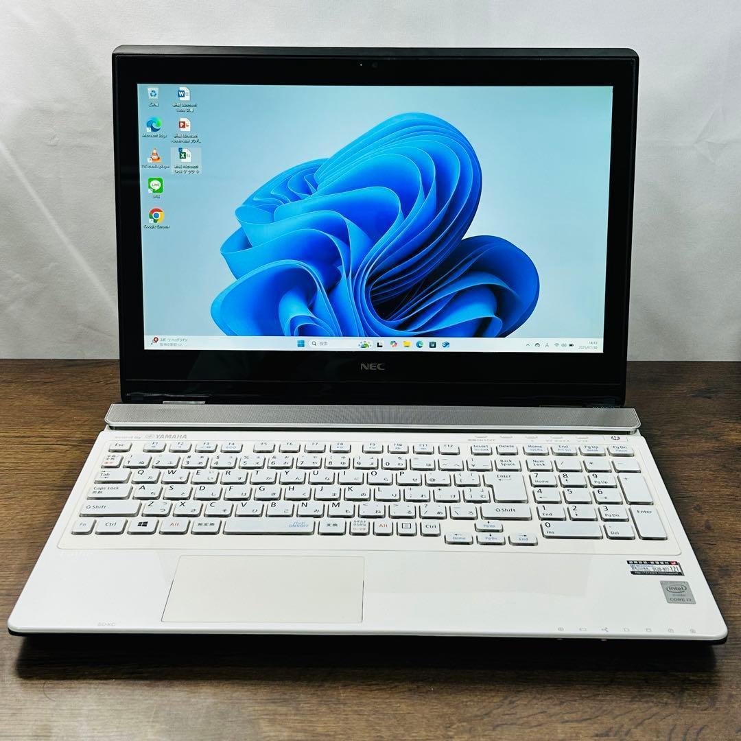 NECノートパソコンi7/SSD512G/16G Office付 Win11