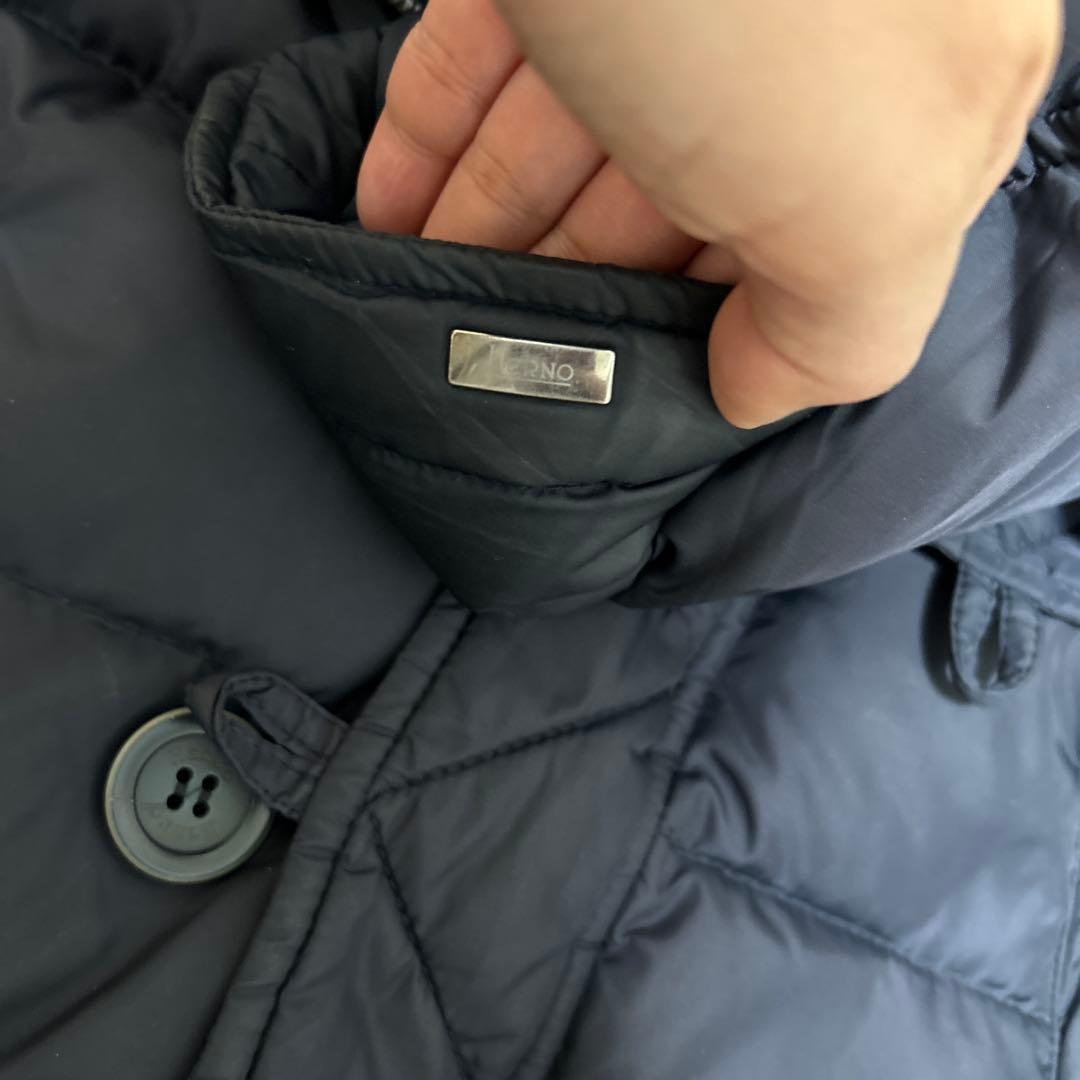 HERNO ネイビー ダウンジャケット サイズ48