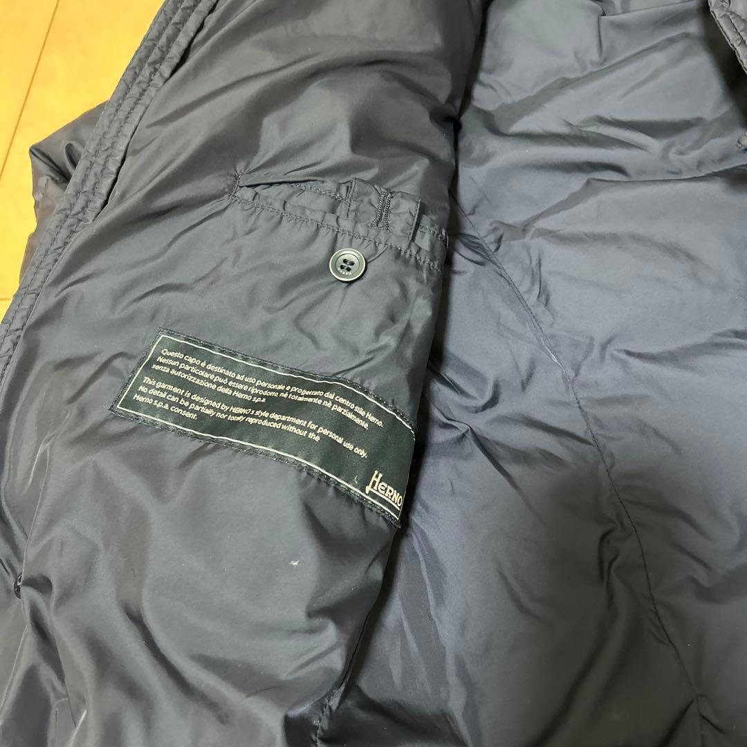 HERNO ネイビー ダウンジャケット サイズ48