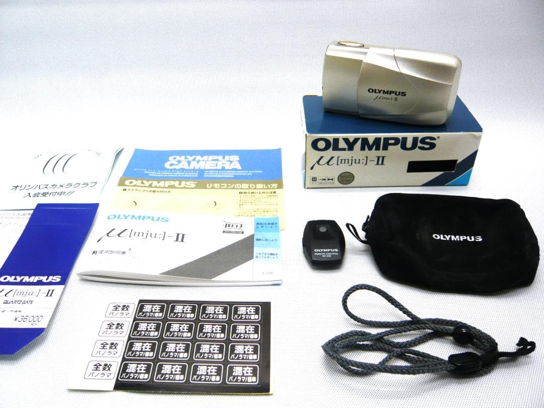 OLIMPUS 　フィルムカメラ　µ【m j u:】－Ⅱ リモコン付き