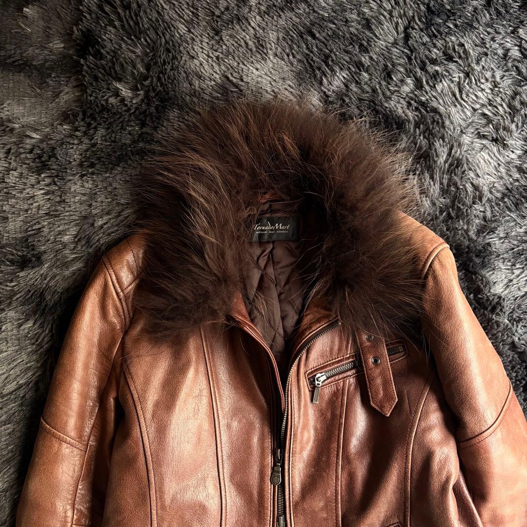 TORNADO MART ファーレザージャケット