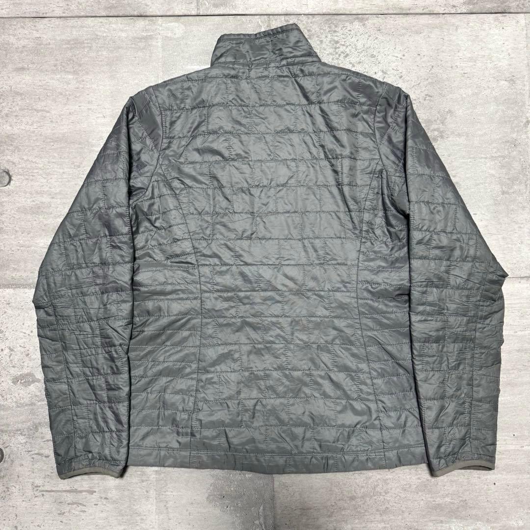 patagonia ナノパフジャケット グレー キルティング プリマロフト M