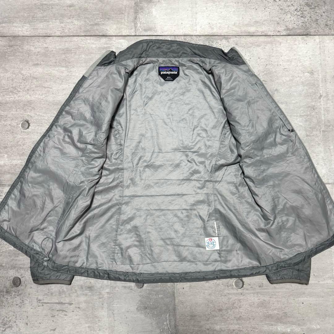 patagonia ナノパフジャケット グレー キルティング プリマロフト M