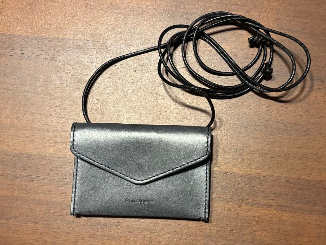 【Hender Scheme 】スキマ　hanging purse navy