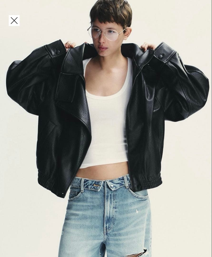 完売品！ZARA フェイクレザージャケット　XS ザラ