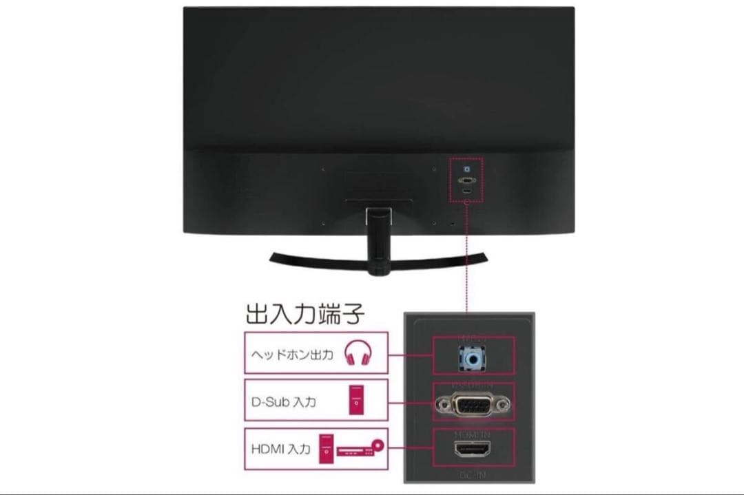 ★送料無料★箱入り美品★LG32MP58HQ-P 32インチIPSパネルフルHD