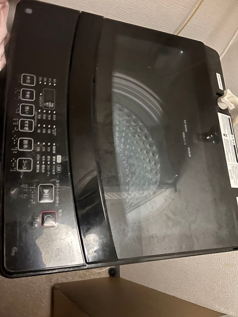 ニトリ　洗濯機　2024年製　ブラック　6kg