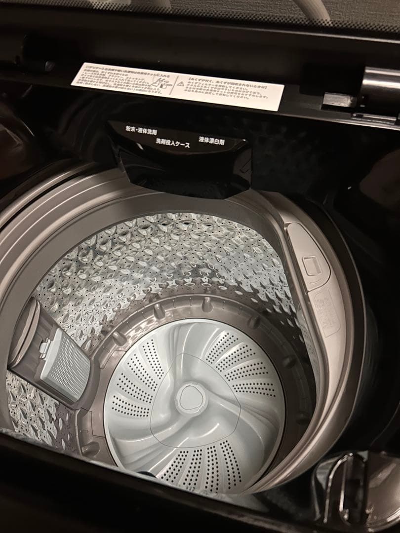 ニトリ　洗濯機　2024年製　ブラック　6kg