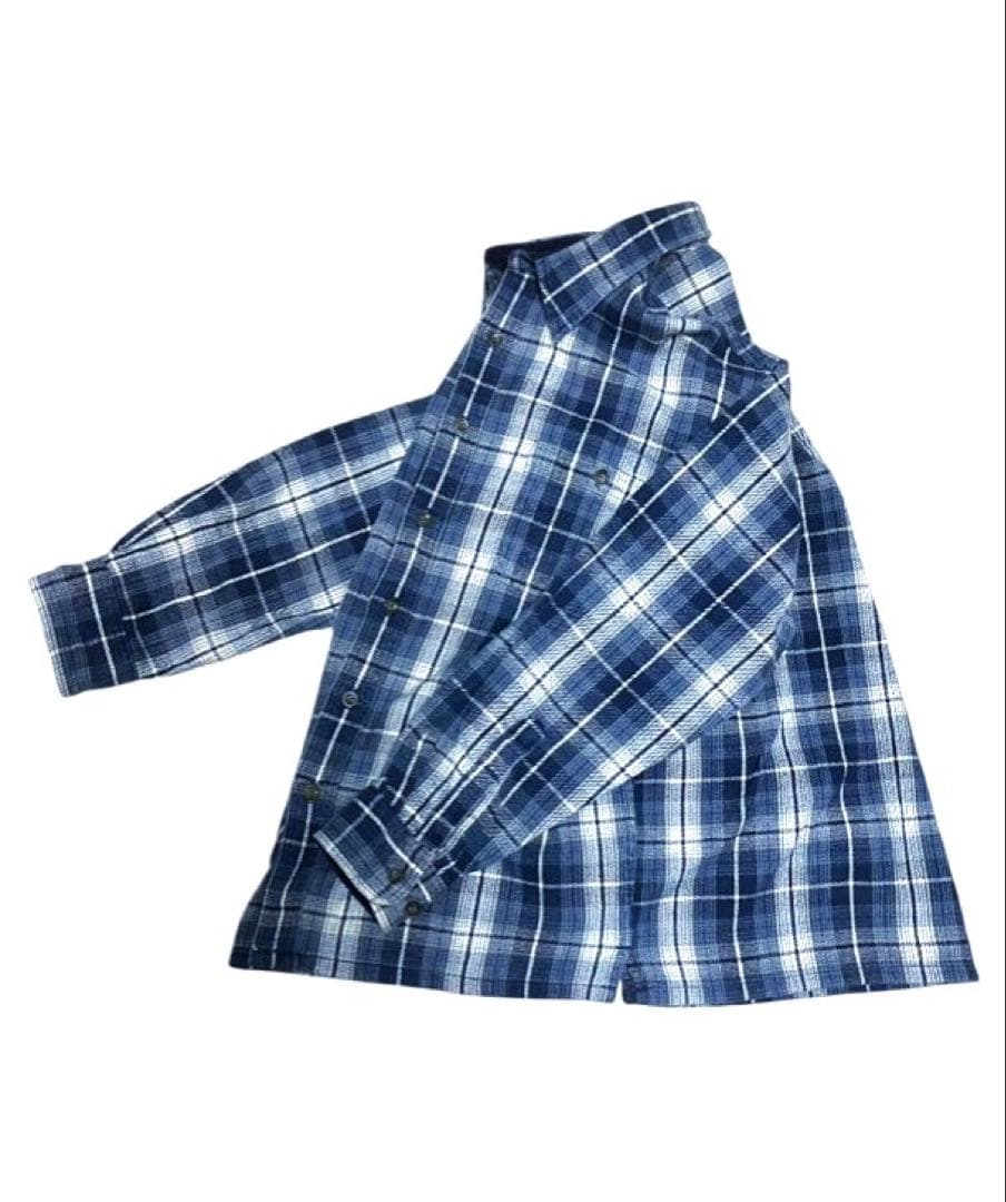 専用　stjohnsbay オンブレ ネルシャツ ブルー L セントジョンズベイ