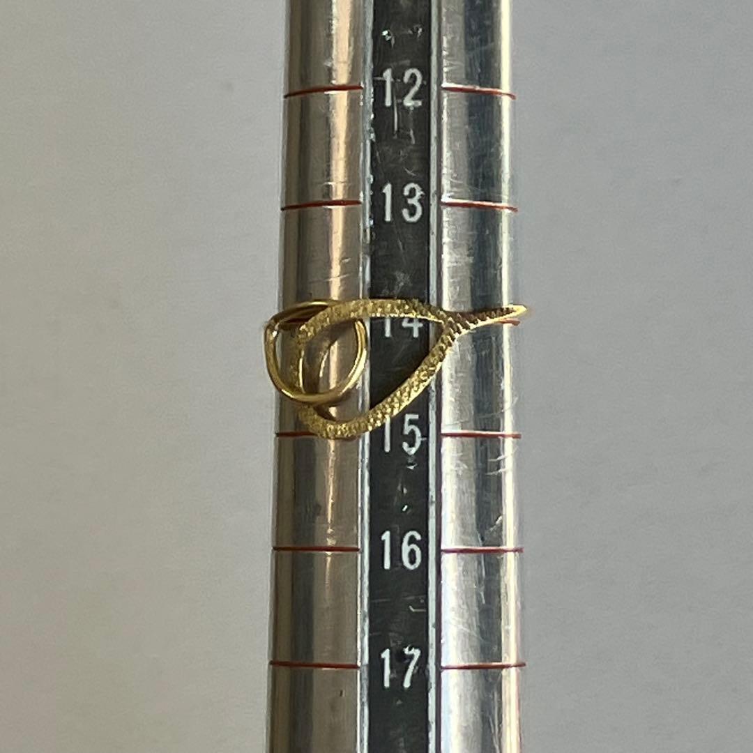 K18 18金　14号　リング　21