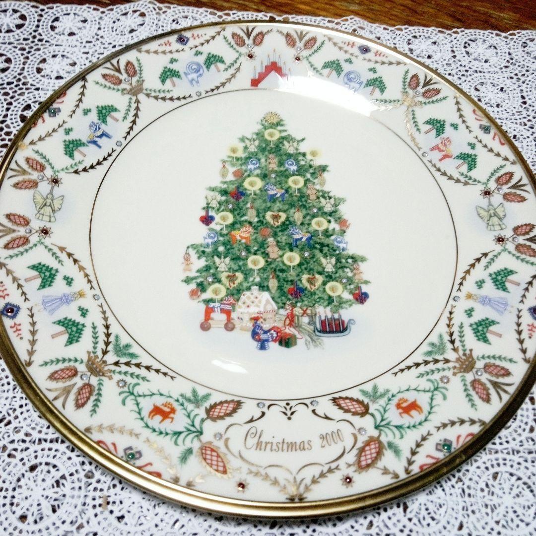 レノックスクリスマスプレート 2000年製 限定美品陶器製12月末迄のお値下げ。