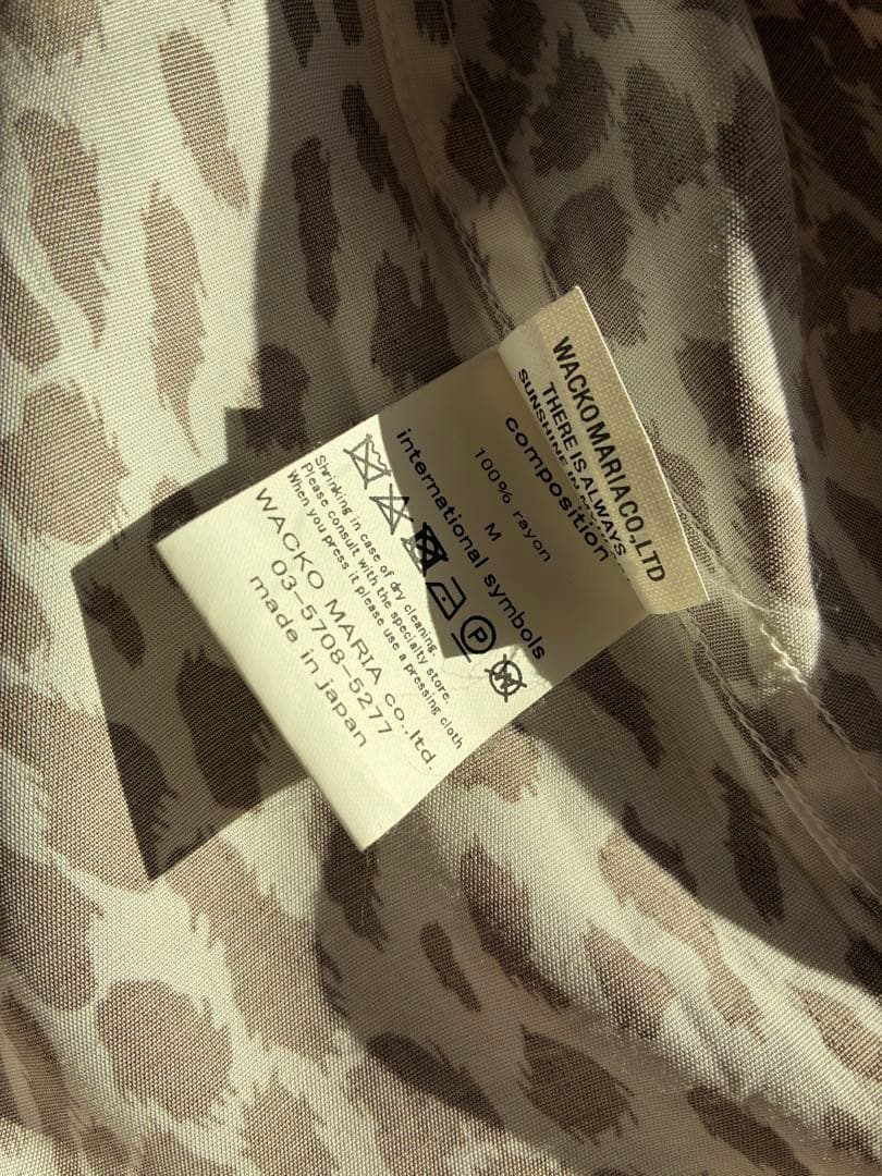 WACKO MARIA レオパード　シャツ