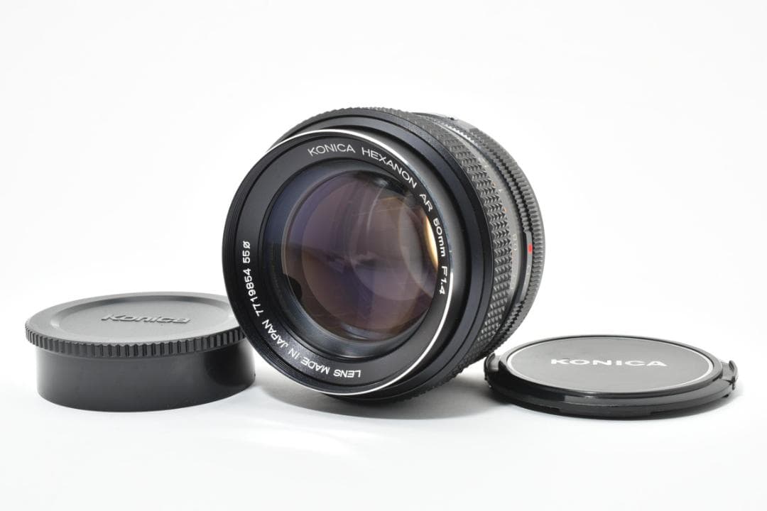 KONICA HEXANON AR 50mm F1.4 前後キャップ付 カメラ