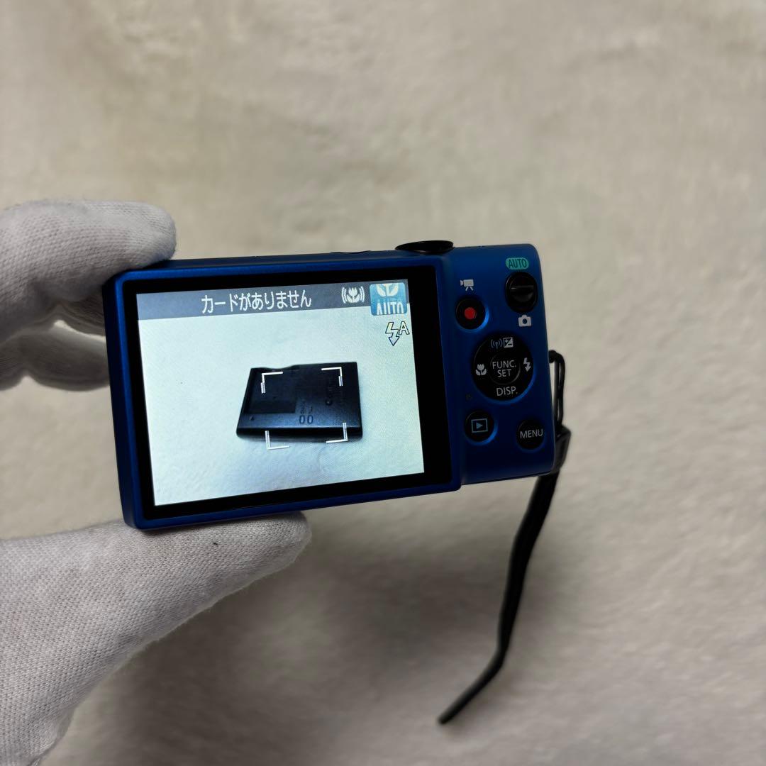 ◆極美品◆Canon IXY100Fコンパクトデジタルカメラ 青Wi-Fi搭載