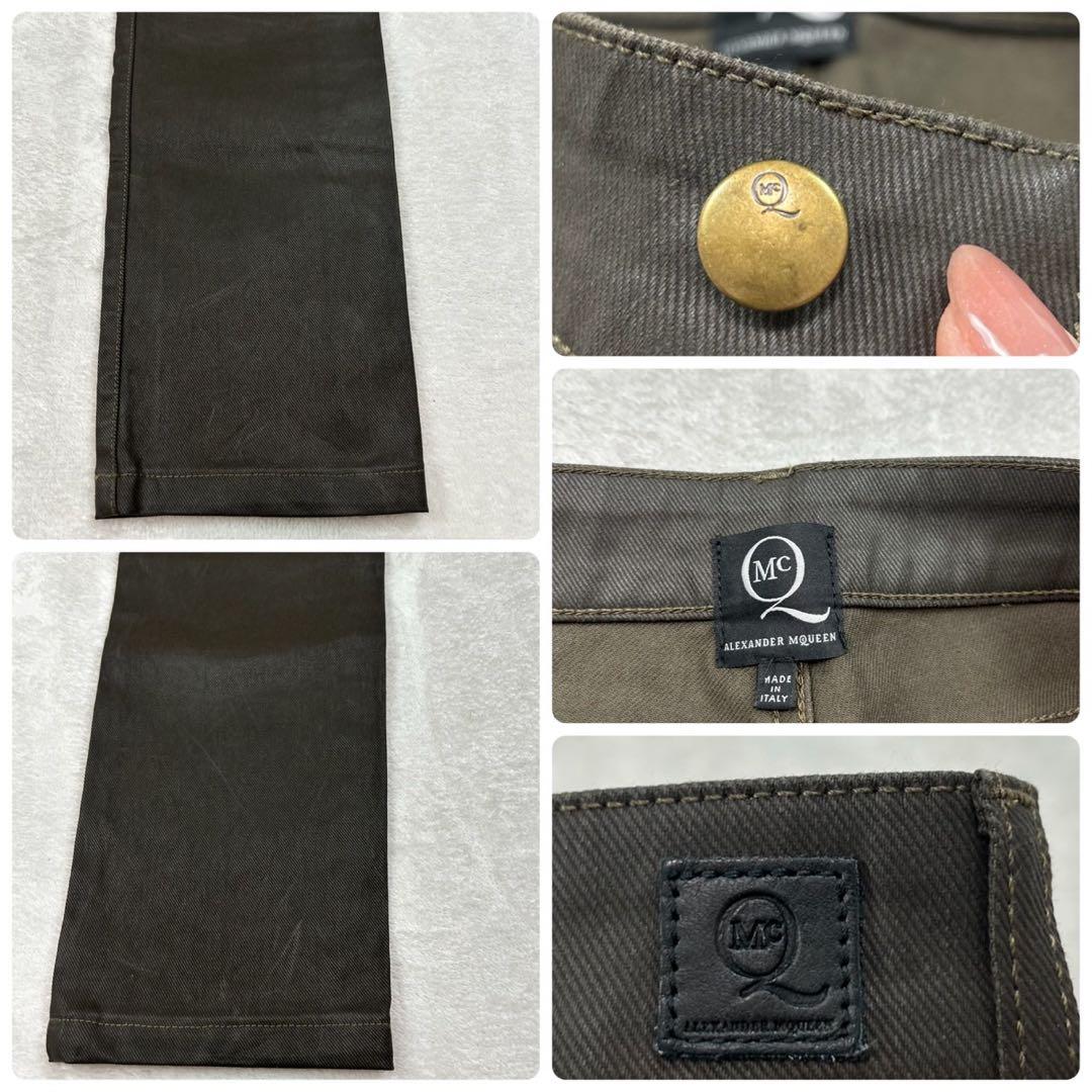 K368 アレキサンダーマックイーン 27 S ロゴ刺繍 デニム レディース