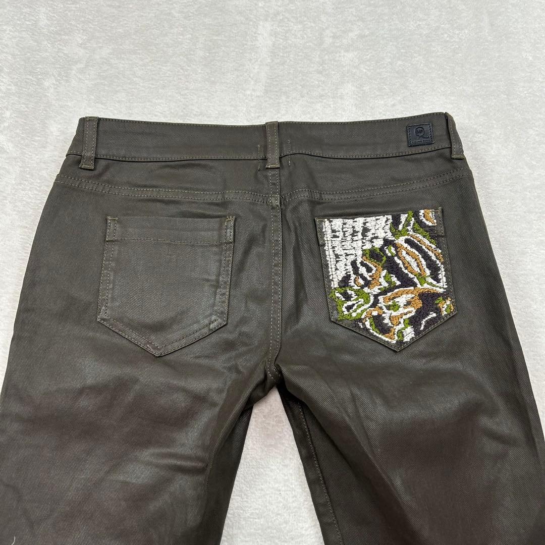 K368 アレキサンダーマックイーン 27 S ロゴ刺繍 デニム レディース