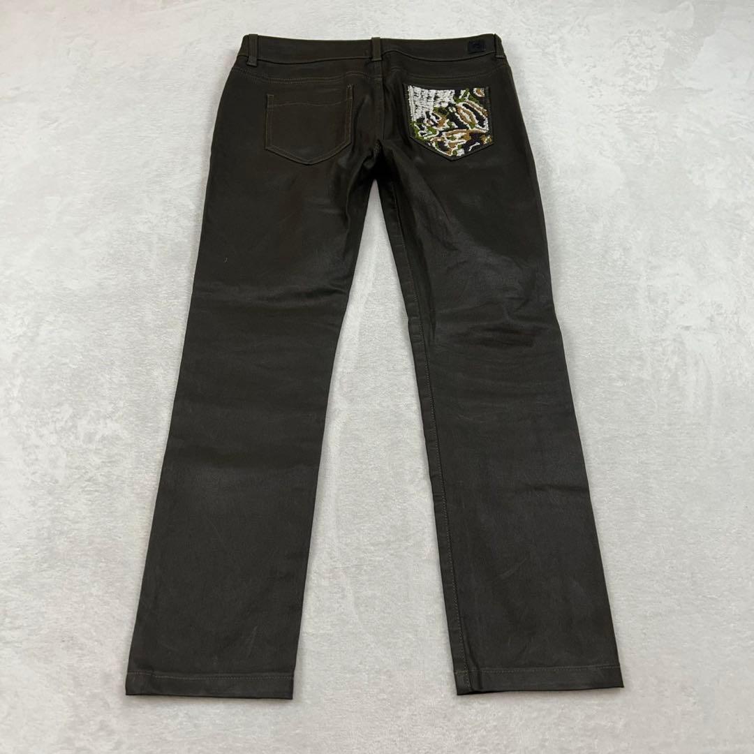 K368 アレキサンダーマックイーン 27 S ロゴ刺繍 デニム レディース