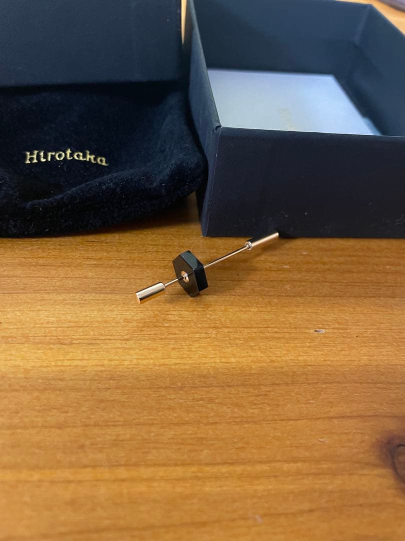 hirotaka \"Short Spear\" ピアス / オニキス