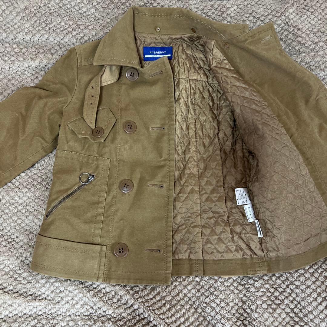 BURBERRY ブルーレーベル ミリタリージャケット 36 カーキ