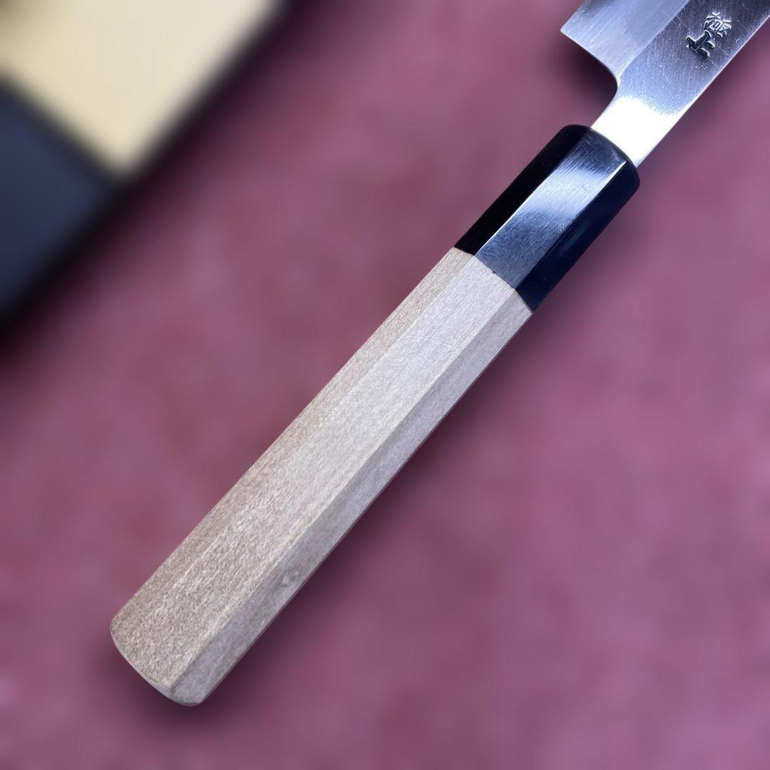 白ニ鋼　カツオ包丁 240㎜ 8寸 両刃