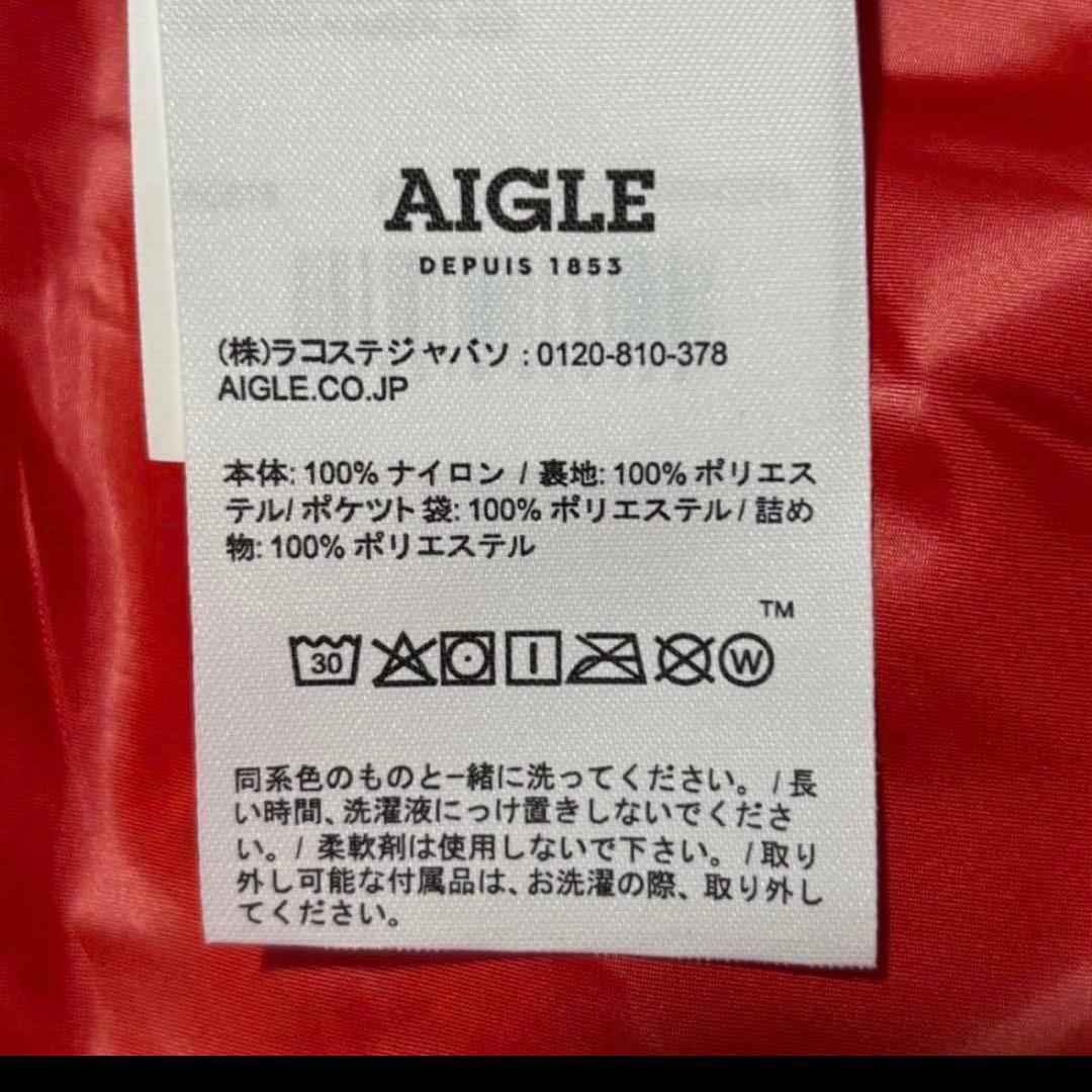 美品 最新 現行モデルエーグル 撥水 ショートパデッドフーデッドダウンジャケット