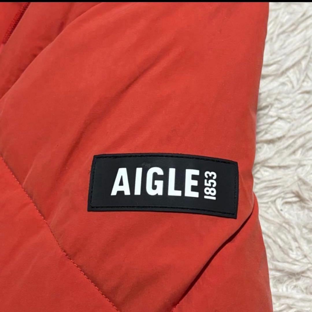 美品 最新 現行モデルエーグル 撥水 ショートパデッドフーデッドダウンジャケット