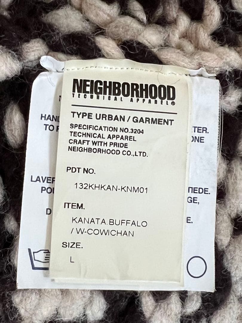 NEIGHBORHOOD × KANATA バッファロー柄 カウチンセーター