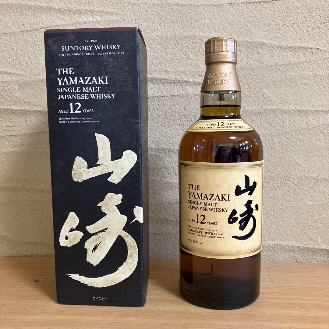 山崎 12年 シングルモルトウイスキー 700ml 新品 未開封 箱付き