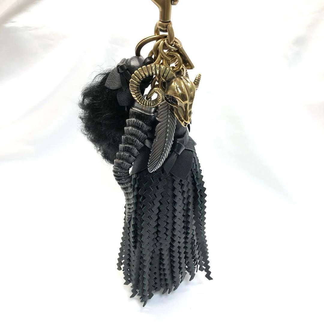 【美品✨希少】　コーチ　バッグチャーム　チャーム　キーリング　ラムスカル