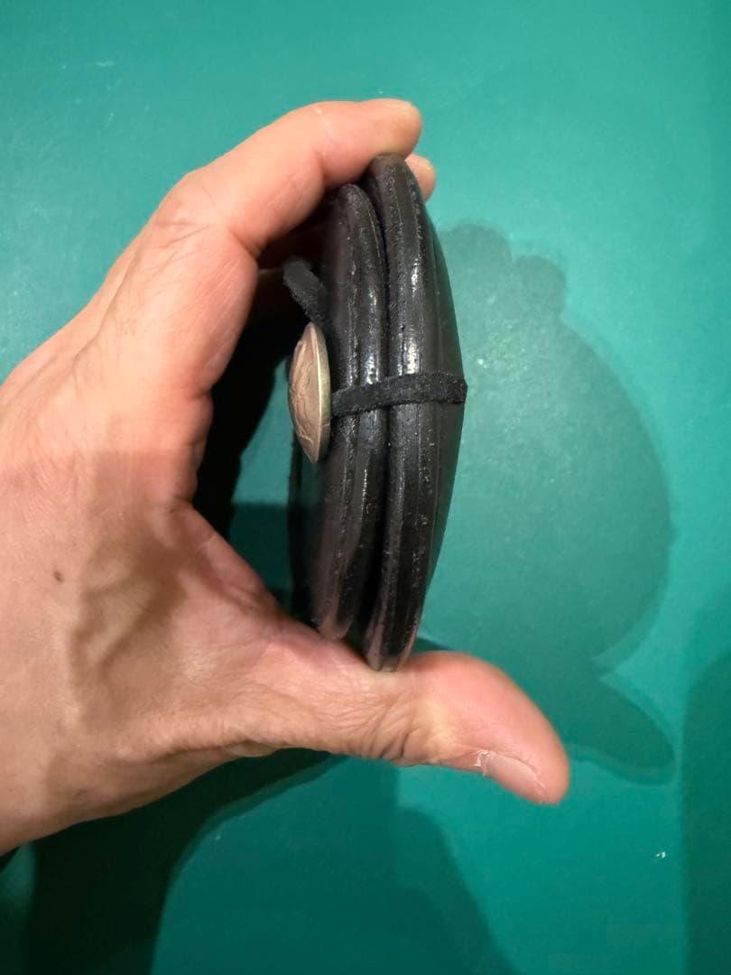 goro's 丸型小銭入れ (黒)