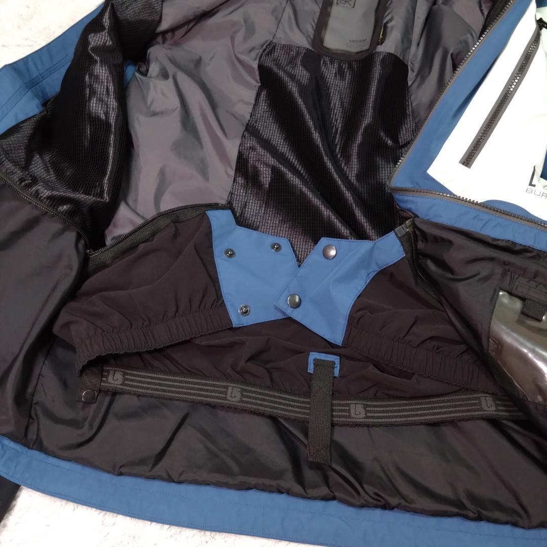 BURTON　ak　スノーウェア　ゴアテックス　スノーボード　スキー　M　青白黒