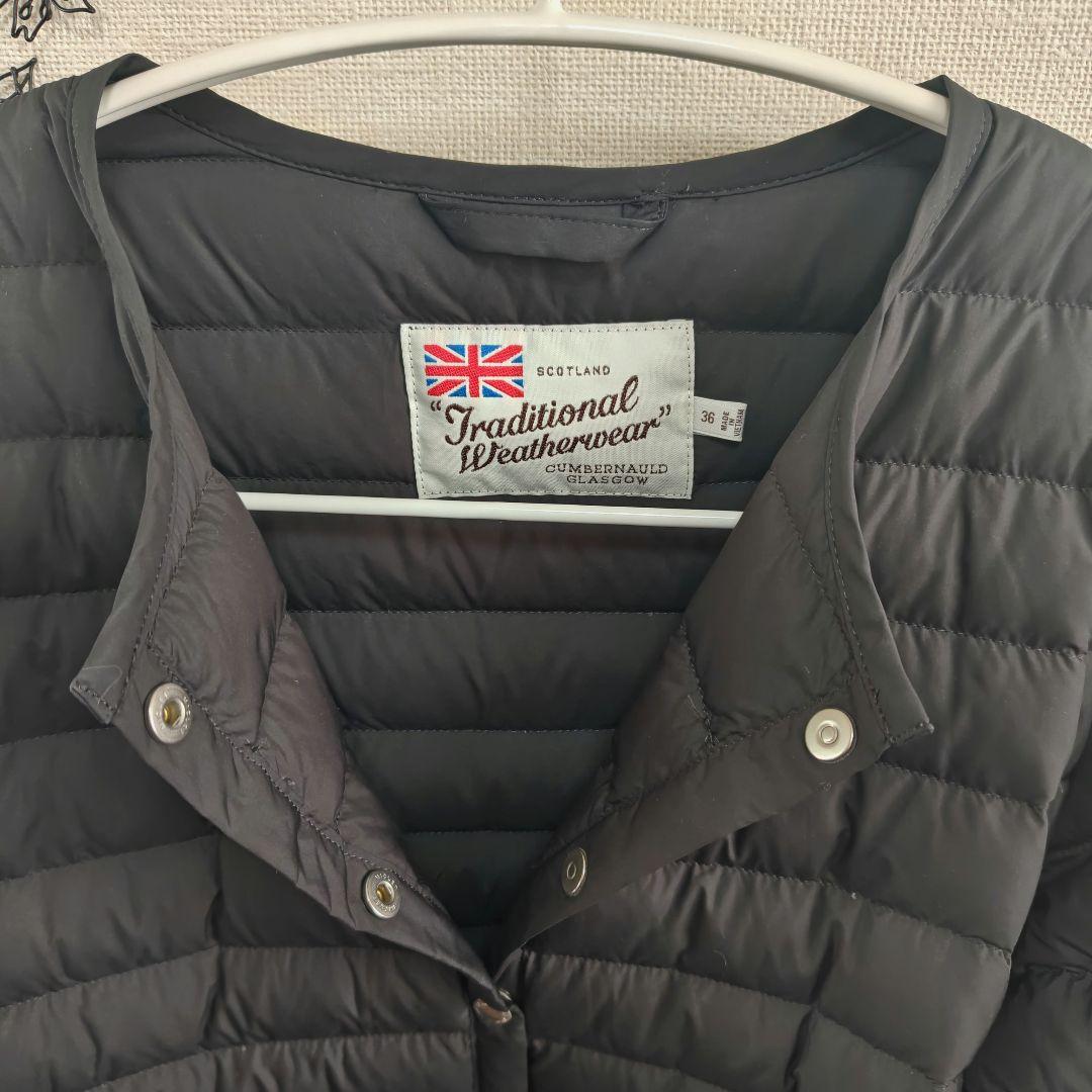 トラディショナルウェザーウェア　ARKLEY　ロングダウン　ブラック　36