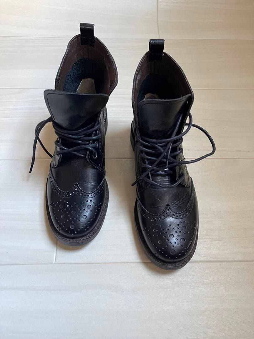 未使用 試着のみ レースアップブーツ 黒