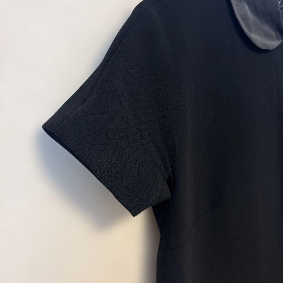 【みに】miu miu 襟付きミニワンピース ブラック 36