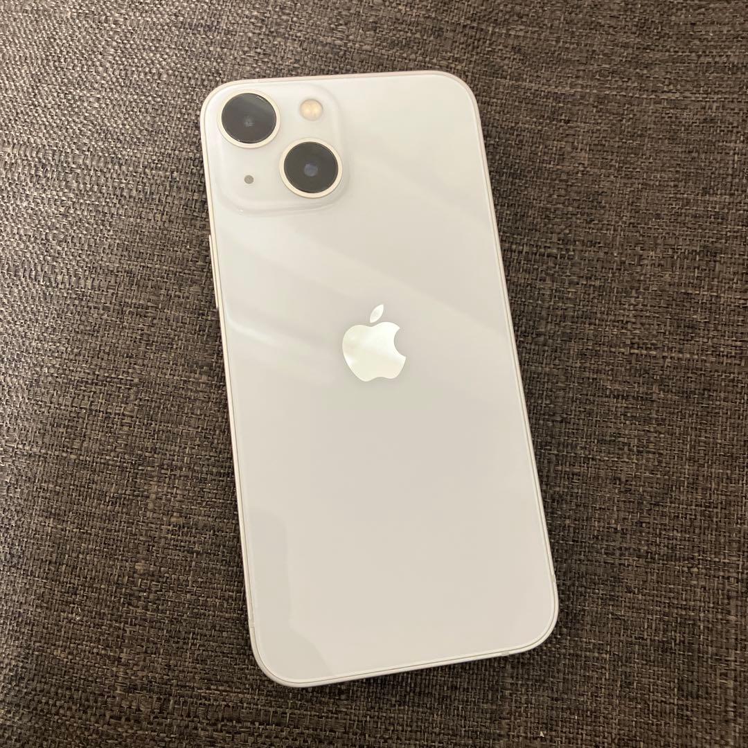 本体傷なし iPhone 13 mini 128gb スターライト smフリー