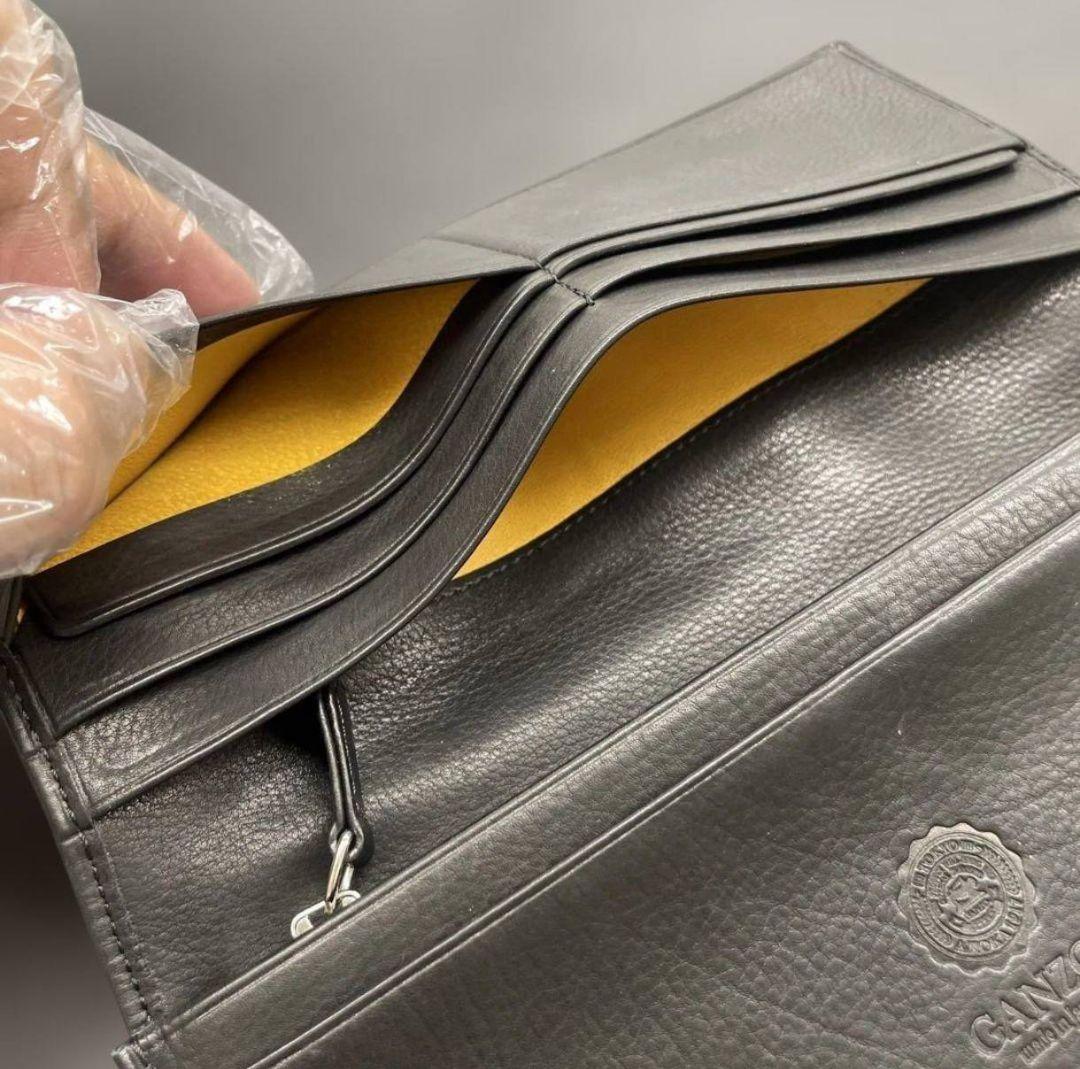 ganzo小銭入れ付き長財布 BABY CALF ベビーカーフ ファスナー