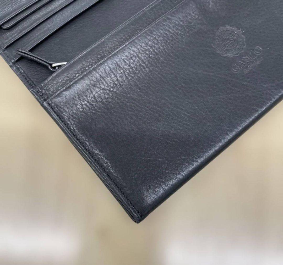 ganzo小銭入れ付き長財布 BABY CALF ベビーカーフ ファスナー