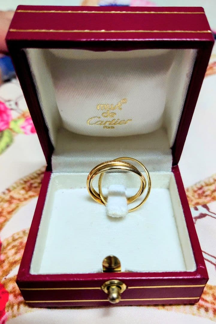 マ*ン様 141 正規品 カルティエ トリニティリング スリーカラーゴールド