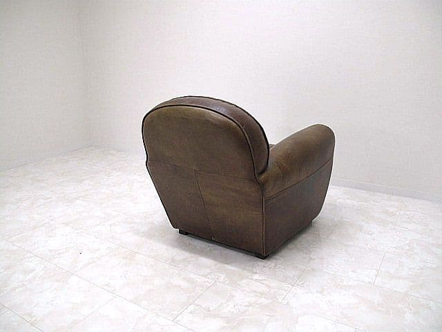 イギリス　ハロ「フリーマーケット」総革1人掛けソファ 　アームチェア/本革ソファ