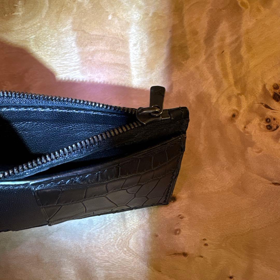 クロコダイルレザー ケース ブラック