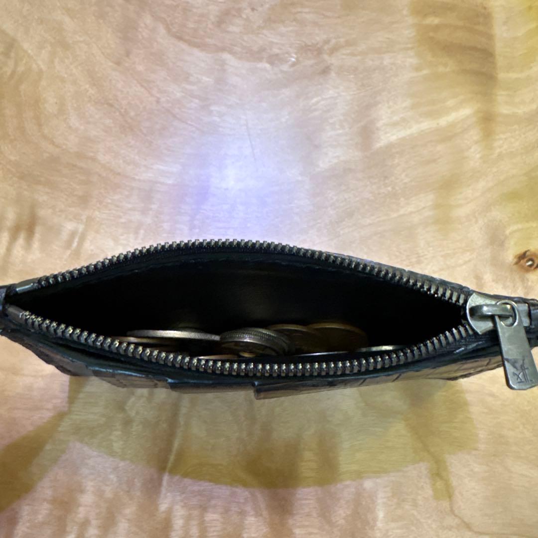 クロコダイルレザー ケース ブラック