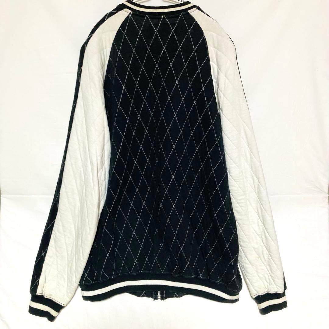 x*x様 コアファイター 顔虎 刺繍 スカジャン XLサイズ キルティング 白