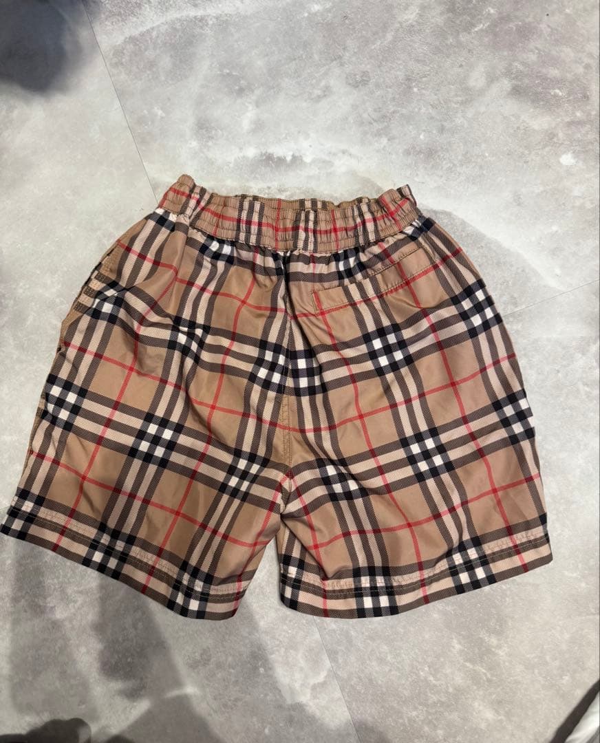BURBERRY ベージュチェック柄水着